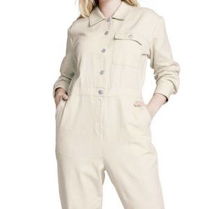 Women’s 2 SANDY LIANG x TARGET Cream Long Sleeve Jumpsuit Painter’s Boiler Suit